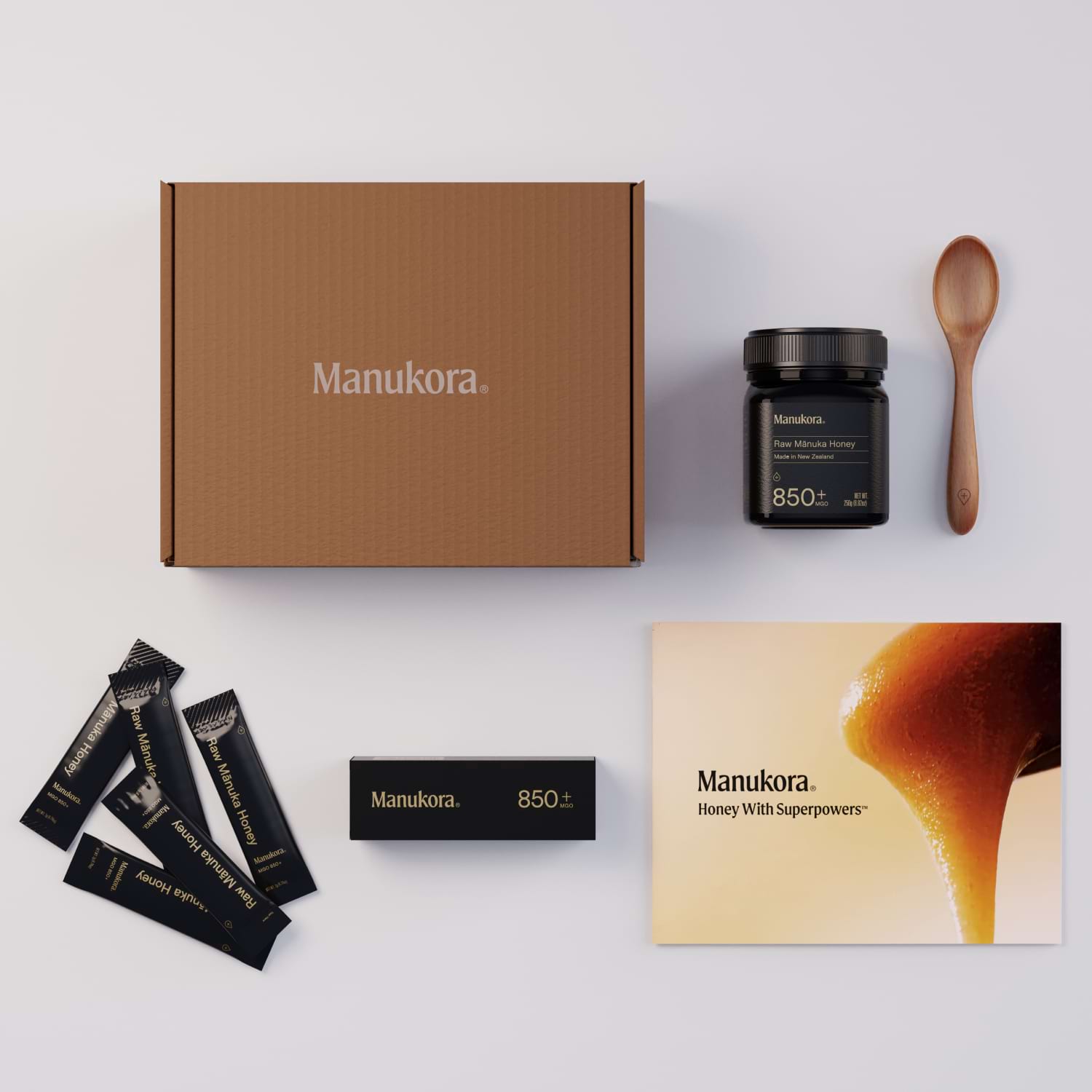 Three people holding spoons of honey and a 21-day challenge card, promoting a healthy start to the year.