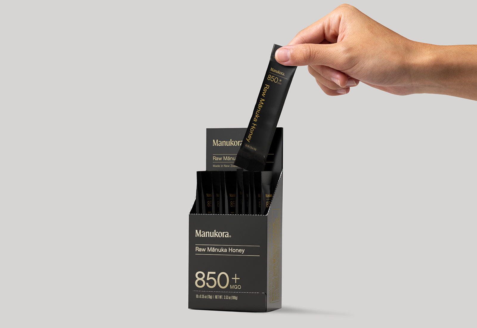 Nanaさん専用 55SX Stick 120g (2g×60包) ×6個 MGO 850+ Manuka Honey Stick Packs (10-Pack) | Manukora
