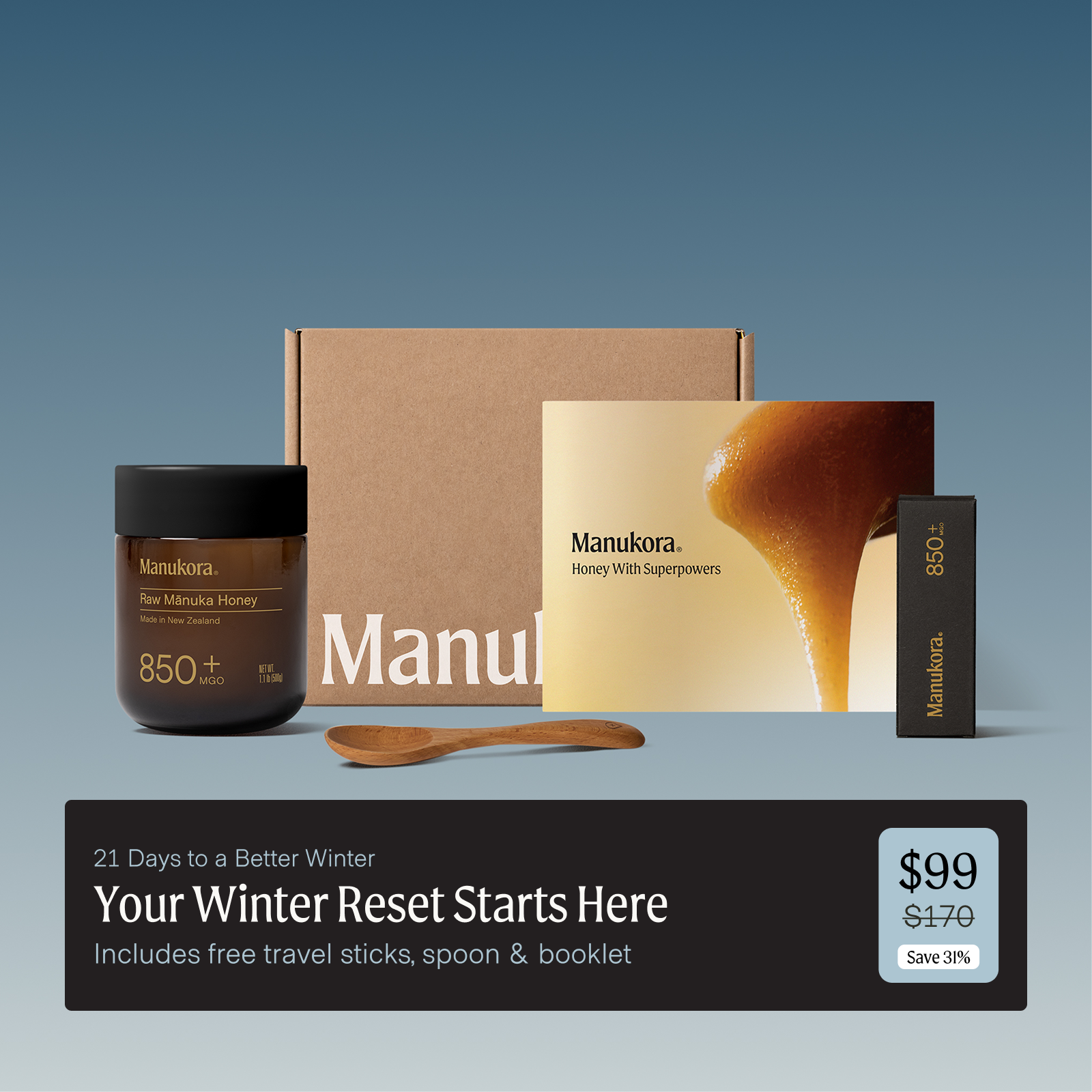 Winter Reset Mānuka Kit: MGO 850+